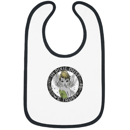 Disney Peter Pan Tinkerbell Circle In Pixie Dust Bibs