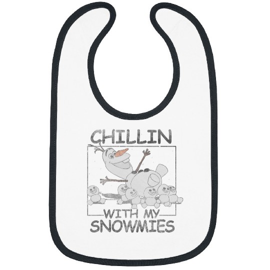disney frozens Olaf Chillin With My Snowmies Portrait Bibs