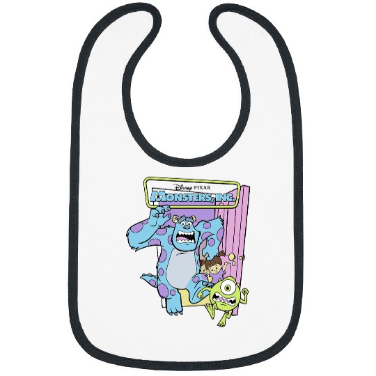 Disney Pixars Monsters Inc. Sulley Mike Boo Best Trio Logo Bibs