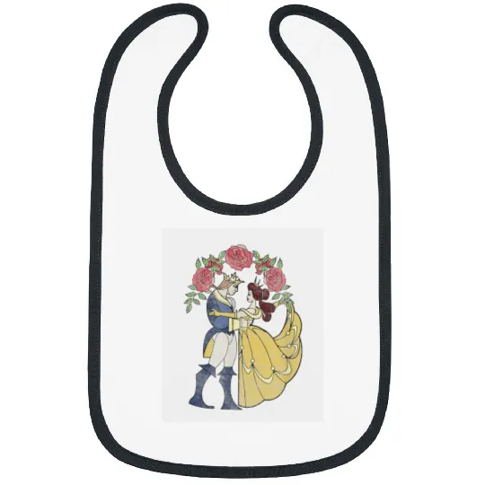 Disney Beauty And The Beast Belle Beast Stained Bibs