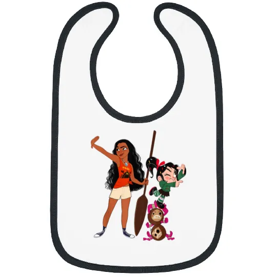 Disneyss Ralph Breaks The Internet Vanellope And Moana Bibs