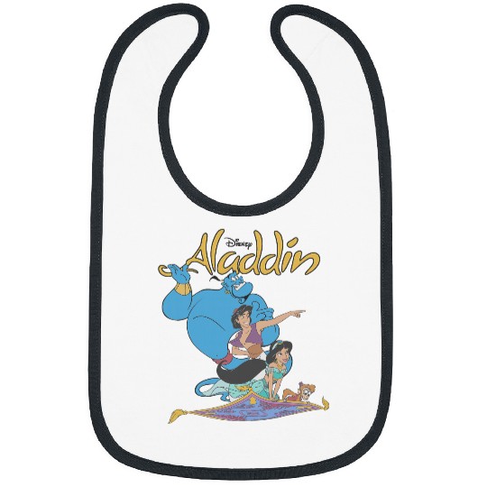Disney Aladdin Vintages Group Shot Logo Bibs
