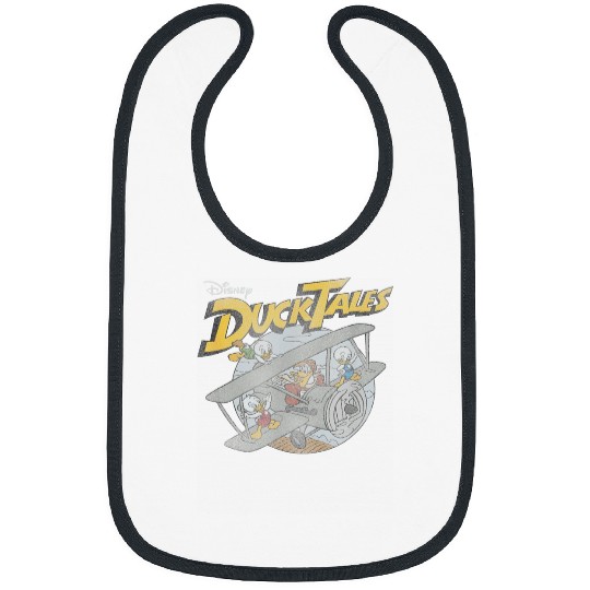 Disney DuckTales Ducks On Airplane Distressed Po Bibs