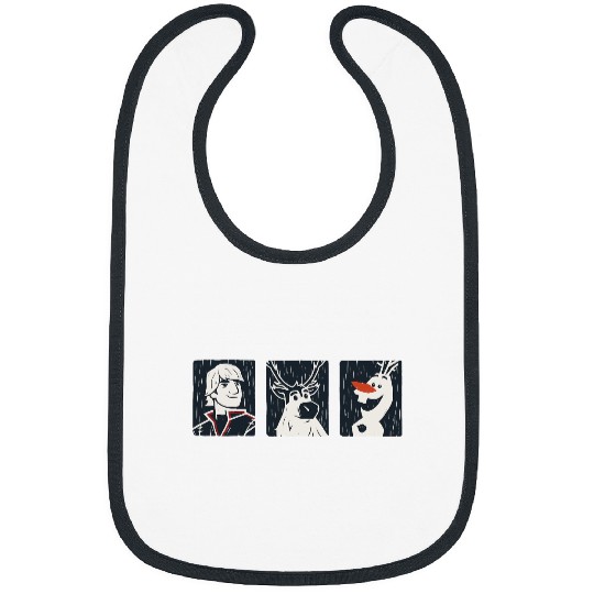 disney frozens 2 Kristoff Sven and Olaf Bibs