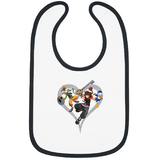 Disney Kingdom Hearts Sora Donald Goofy Action P Bibs