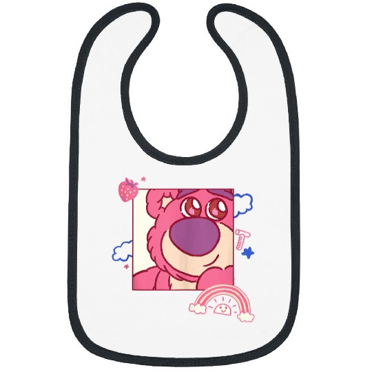 Disneyss And Pixarss Toy Story Lotso Bear Fluffy Rainbows Cute Bibs