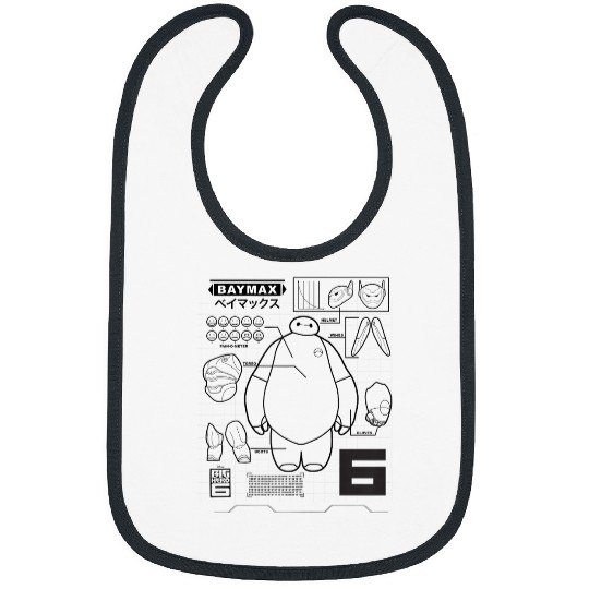 Disney Big Hero 6 Baymax Upgrades Kanji Schematics Bibs