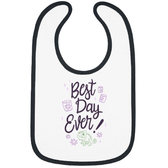 Disneyss Tangled Best Day Ever Pascal Outline Portrait Bibs