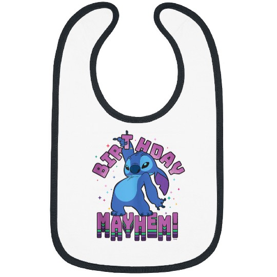 Disneyss Lilo Stitch Disco Dance Birthday Mayhem Bibs