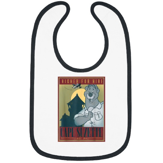 Disneyss Talespin Baloo Higher For Hire Poster Bibs