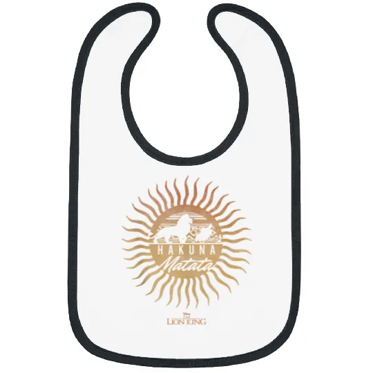 Disneyss Lion King Hakuna Matata Sun Mandala Silhouette Bibs