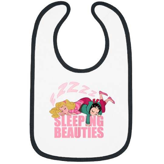 Disneyss Wreck it Ralph Sleeping Beauties Vanellope Aurora Bibs