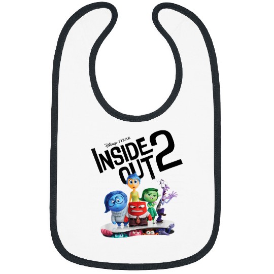 Disneyss Pixars Inside Out 2 Emotional Group Title Movie Poster Bibs