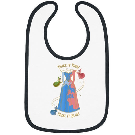 Disneyss Princess Sleeping Beauty 65th Anniversary Pink Blue Bibs
