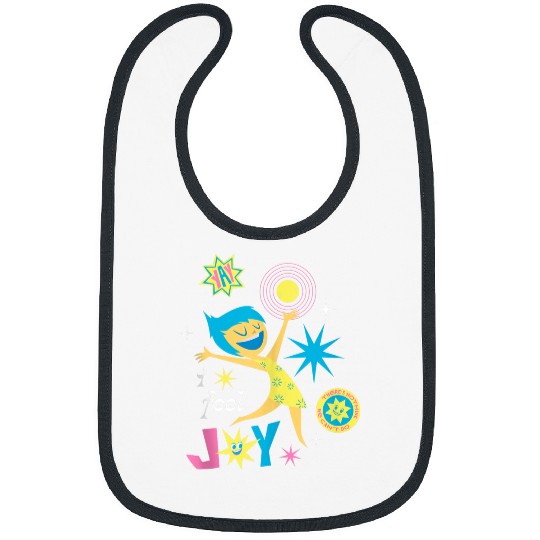 Disneyss Pixars Inside Out 2 Yay I Feel Joy Vintages Logo Bibs