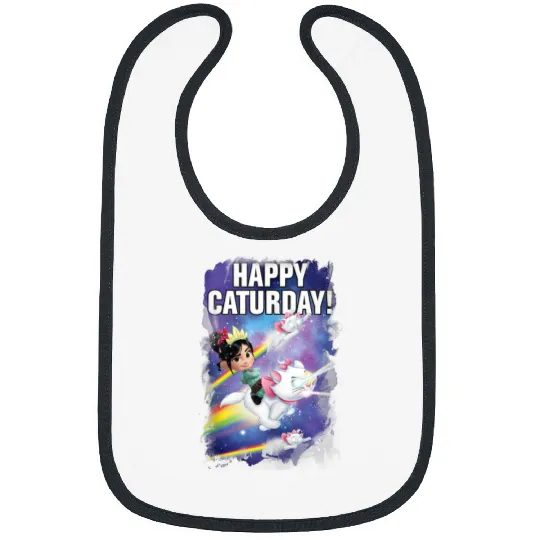 Disneyss Wreck it Ralph Happy Caturday Vanellope Marie Space Bibs