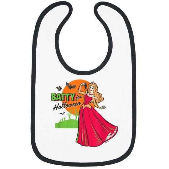 Disneyss Princess Sleeping Beauty Aurora Batty For Halloween Bibs