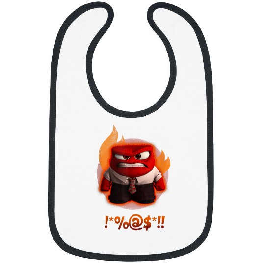 Disneyss Pixars Inside Out Anger Shouting Curses Fiery shots Bibs