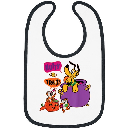 Disneyss Pluto And Chip N Dale Nutty For Treats Halloween Bibs
