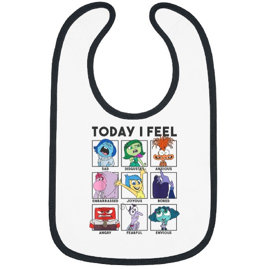 Disneyss Pixars Inside Out 2 Today I Feel Vintages Panels Bibs