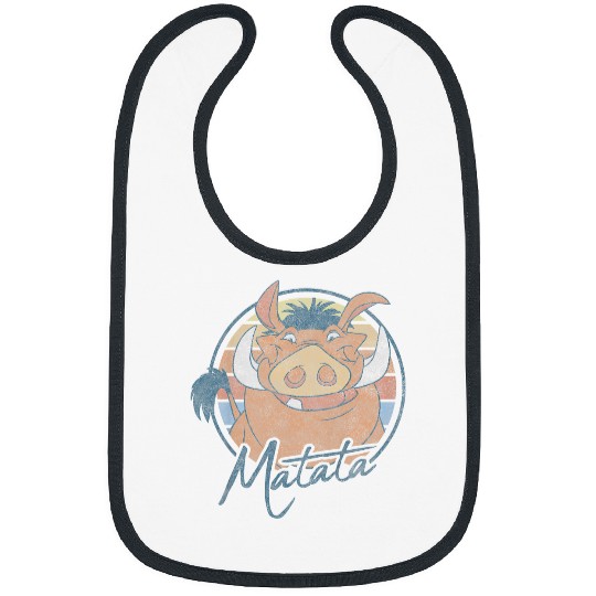 Kids Disneyss The Lion King Pumbaa Hakuna Matata Vintages Youth Bibs
