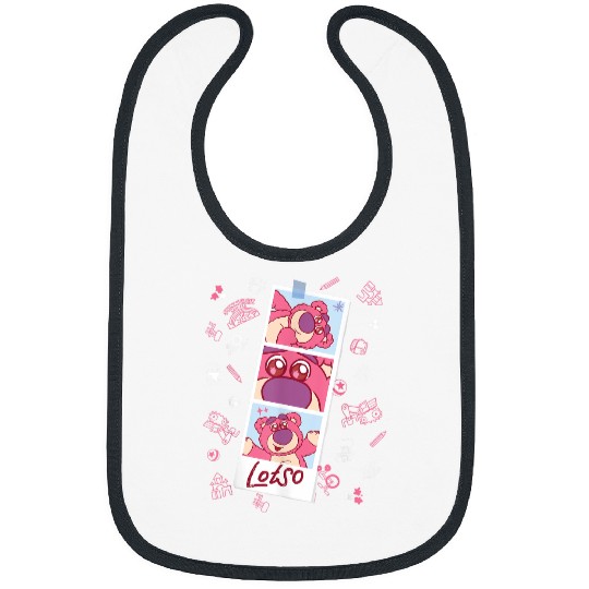 Disneyss And Pixarss Toy Story Lotso Fluffy Cute Photo Strip Bibs