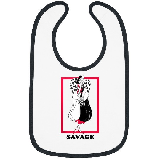Disneyss 101 Dalmatians Cruella It's Savage Big Chest Portrait Bibs
