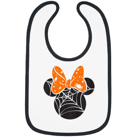 Kids Disneyss Mickey And Friends Halloween Minnie Spiderweb Toddler Bibs