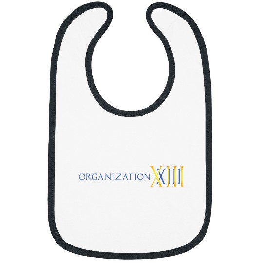 Disneyss Kingdom Hearts Organization Xiii Big Chest Text Logo Bibs
