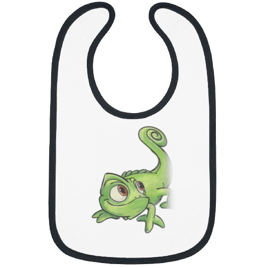 Kids Disneyss Tangled Pascal Adorable Chameleon Color Sketch Icon Bibs