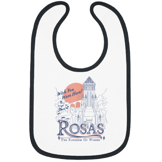 Disneyss Wish Rosas Wish You Were Here Travel Poster Line Art Bibs