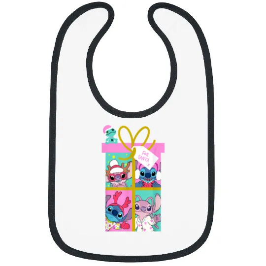 Disneyss Lilo Stitch Christmas Angel Stitch Gift For Santa Bibs