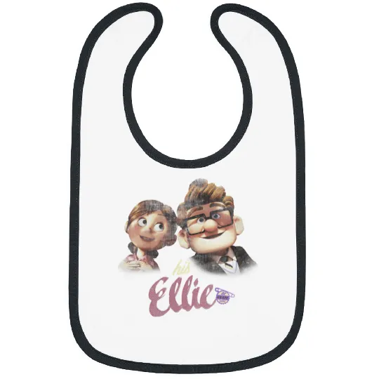 Disneyss Pixars Up Carl Ellie Couple His Ellie Distressed Bibs