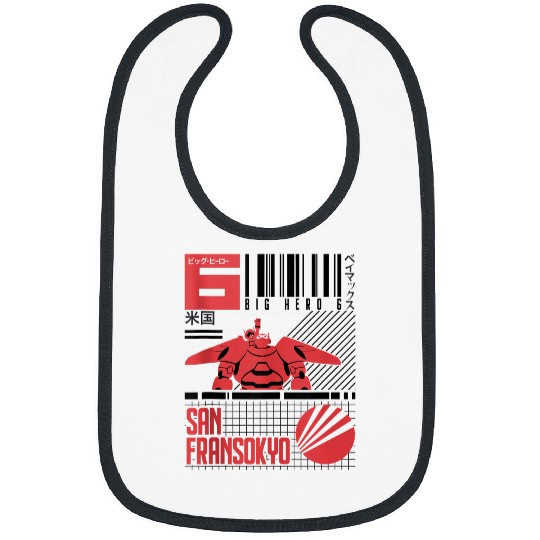 Disneyss Big Hero 6 San Fransokyo Bar Code Poster Bibs
