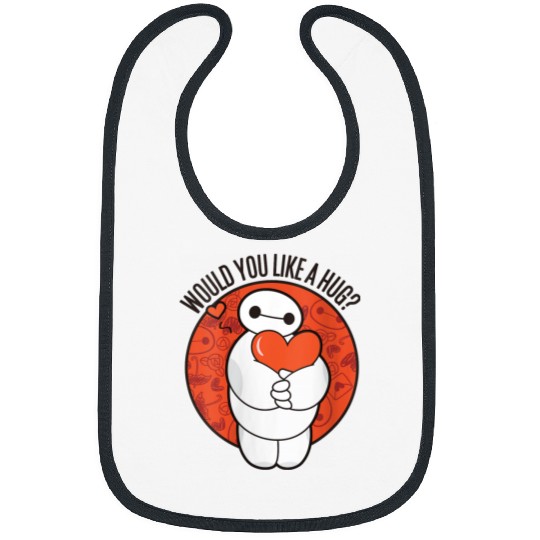 Disneyss Big Hero 6 Valentine's Day Baymax Hug Heart Logo Bibs