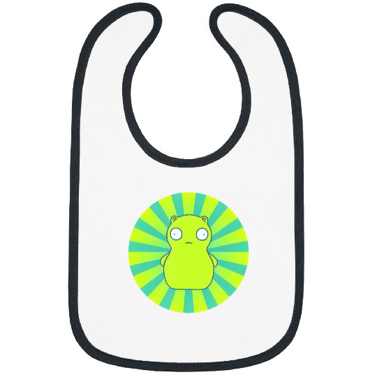 bobs burgers kuchi kopi lime green hypno wheel Bibs