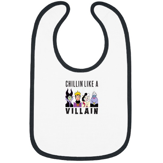 Disney_ Villain Gang_ Ursula,Evil Queen,Cruella,Maleficent T-Shirt Bibs
