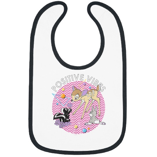 Disneyss Bambi Thumper And Flower Positive Vibes 90s Bibs
