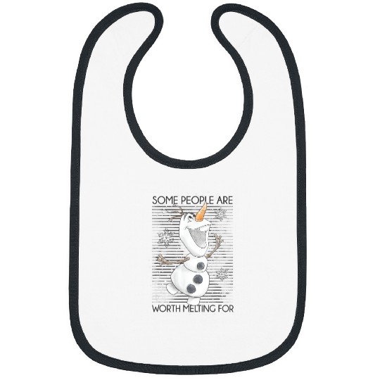 Disney Frozens Olaf Some People Are Worth Melting For T-Shirt Bibs