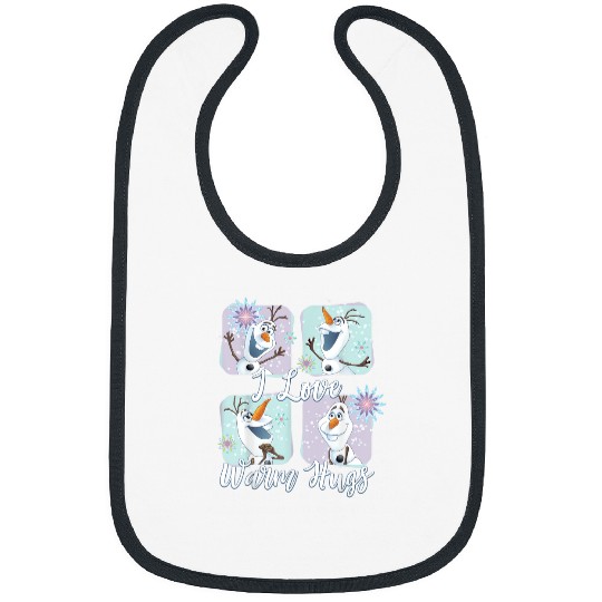 Disney Frozens Olaf Love Warm Hugs Colorful Graphic T-Shirt T-Shirt Bibs