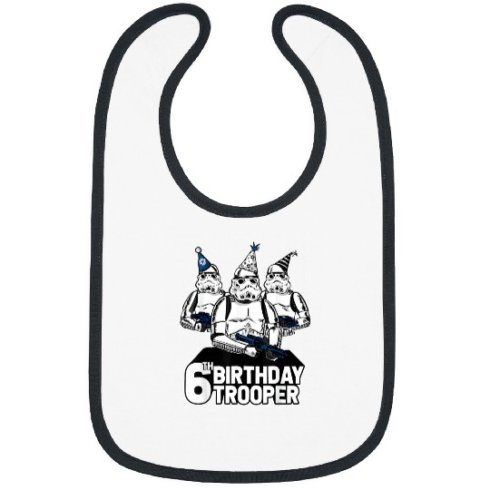 Stormtrooper Party Hats Trio 6th Birthday Disney+ T-Shirt Bibs