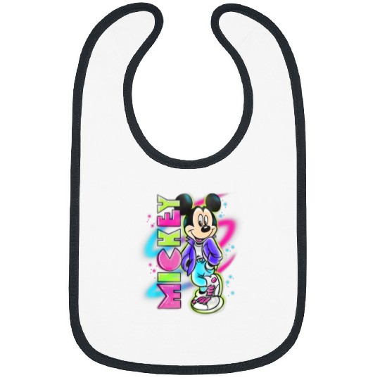 Disney Mickey Mouse Airbrush T-Shirt Bibs