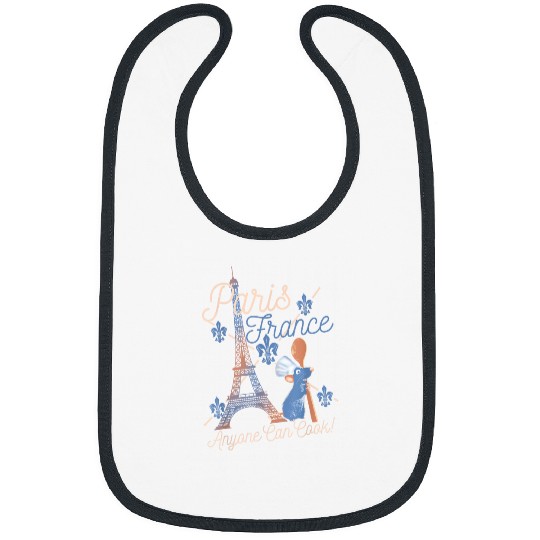 Disney Pixars Ratatouille Remy Paris France Poster T-Shirt Bibs