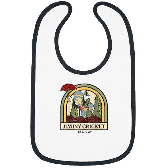 Disney Pinocchio Jiminy Cricket Established 1940 T-Shirt Bibs