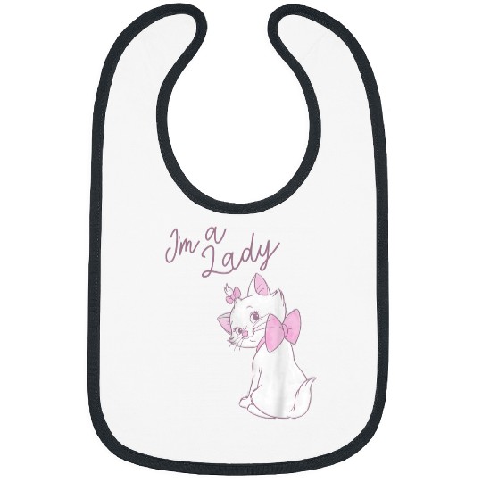 Disneyss The Aristocats Marie I'm A Lady Text Bibs