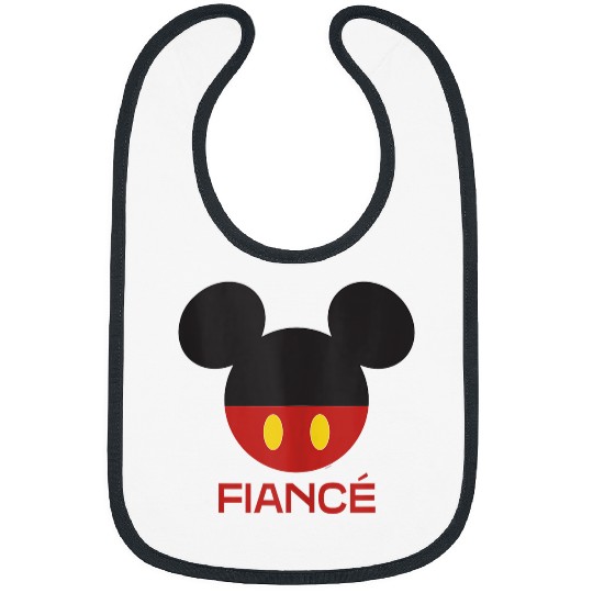 Disneyss Mickey Mouse Red Shorts Icon Fianc Engagement Family Bibs