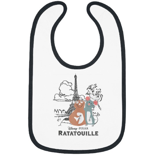 Disneyss Pixars Ratatouille Remy Emile Cute Hug Paris shots Bibs