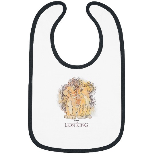 Disney Lion King Simba and Nala Watercolor Graphic T-Shirt T-Shirt Bibs