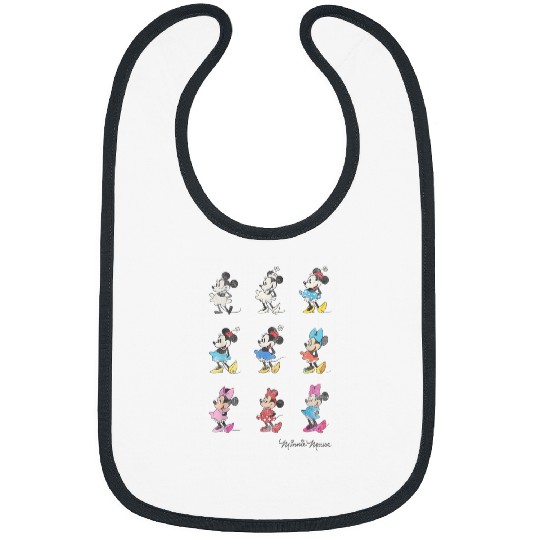 Disney Mickey And Friends Minnie Mouse Through The Years Short Sleeve T-Shirt,Small Bibs