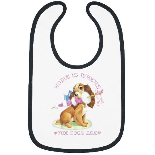 Disneyss Lady And The Tramp Lady Home Is Where The Dogs Are Bibs